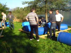 flossbau teamwork teamtask teambildung teambuilding